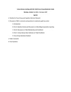Agenda