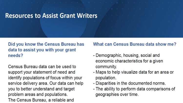 Resources to Assist Grant Writers Flyer