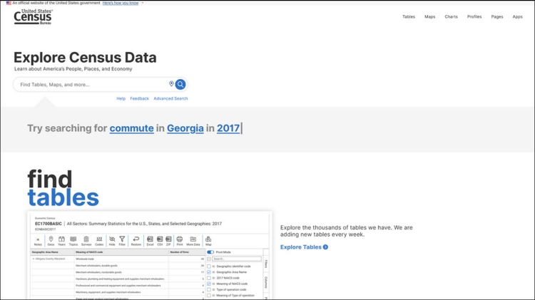 Explore Census Data