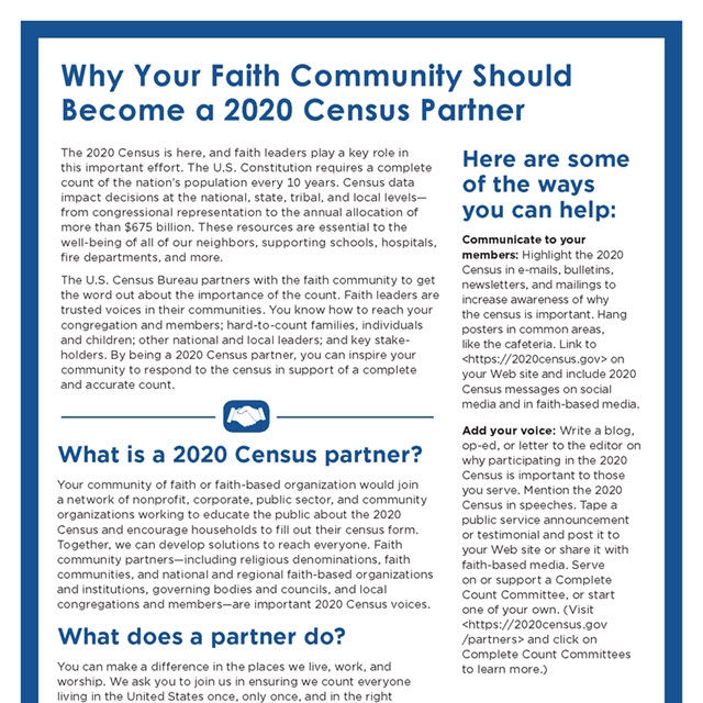 portion of first page of fact sheet