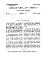 Average Income Rose Slightly in 1957 Despite Increased Unemployment (Advance data)