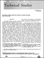National Census Survival Rates, by Color and Sex, for 1950 to 1960
