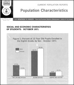 Social and Economic Characteristics of Students: October 1971