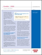 Census 2000 Brief: Gender: 2000