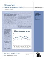Children With Health Insurance: 2001