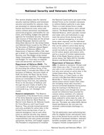 Section 10. National Security and Veterans Affairs