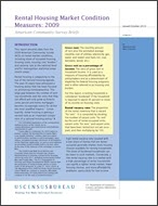 Rental Housing Market Condition Measures: 2009