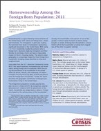 Homeownership Among the Foreign-Born Population: 2011