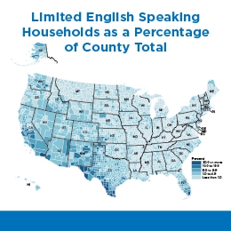 Limited English Speaking Households as a Percentage of County Total