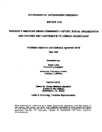 Oakland's American Indian Community: History,Social Organization and Factors that Contribute to Census Undercount