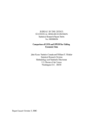 Comparison of GEIS and SPEER for Editing Economic Data