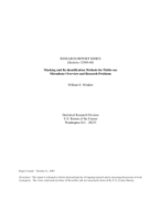 Masking and Re-identification Methods for Public-Use Microdata: Overview and Research Problems