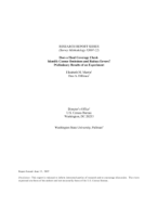 Does a Final Coverage Check Identify Census Omissions and Reduce Errors? Preliminary Results of an Experiment