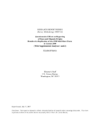 Questionnaire Effects on Reporting of Race and Hispanic Origin: Results of a Replication of the 1990 Mail Short Form in Census 2000 (With Supplemental Analyses 1 and 2)