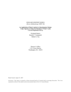 An Application of Rasch Analysis to Questionnaire Design: Using Vignettes to Study the Meaning of "Work" in the Current Population Survey