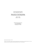 Report on the New “Type-2" People Questions: A Pretesting Study for the Re-Engineered SIPP 