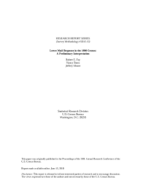 Lower Mail Response in the 1990 Census: A Preliminary Interpretation