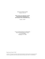 Effects of Interviewer Refresher Training and Performance Monitoring in the 2011 National Crime Victimization Survey
