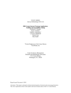 Plan for Usability and Accessibility Testing of the 2005 Census Internet Form