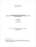 The Person Identification Validation System (PVS): Applying the Center for Administrative Records Research and Applications’ (CARRA) Record Linkage Software
