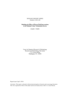 Modeling the Effects of Recent Field Interventions in the National Crime Victimization Survey