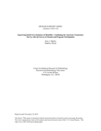 Improving Small Area Estimates of Disability: Combining the American Community Survey with the Survey of Income and Program Participation