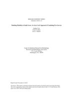 Modeling Disability in Small Areas: An Area-Level Approach of Combining Two Surveys