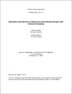 Estimation and Inference in Regression Discontinuity Designs with Clustered Sampling