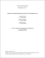 Response Error and the Medicaid Undercount in the Current Population Survey