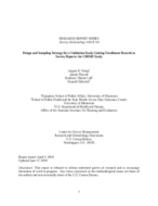 Design and Sampling Strategy for a Validation Study Linking Enrollment Records to Survey Reports: the CHIME Study