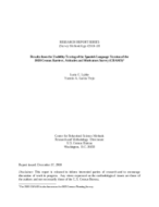 Results from the Usability Testing of the Spanish Language Version of the 2020 Census Barriers, Attitudes and Motivators Survey (CBAMS)