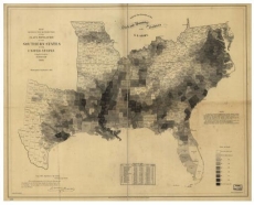 Map of Southern States of the U.S. 