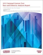 2015 National Content Test: Race and Ethnicity Analysis Report