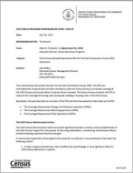 2020 Census Program Memorandum Series: 2020.05