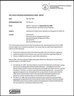 2020 Census Program Memorandum Series: 2020.08