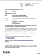 2020 Census Program Memorandum Series: 2020.09