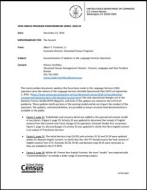 2020 Census Program Memorandum Series: 2020.10