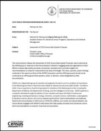 2020 Census Program Memorandum Series: 2021.01