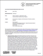 2020 Census Program Memorandum Series: 2021.08