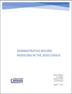Administrative Record Modeling in the 2020 Census