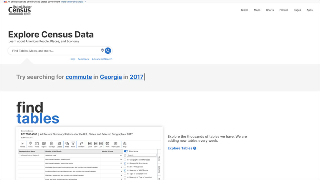 Explore Census Data