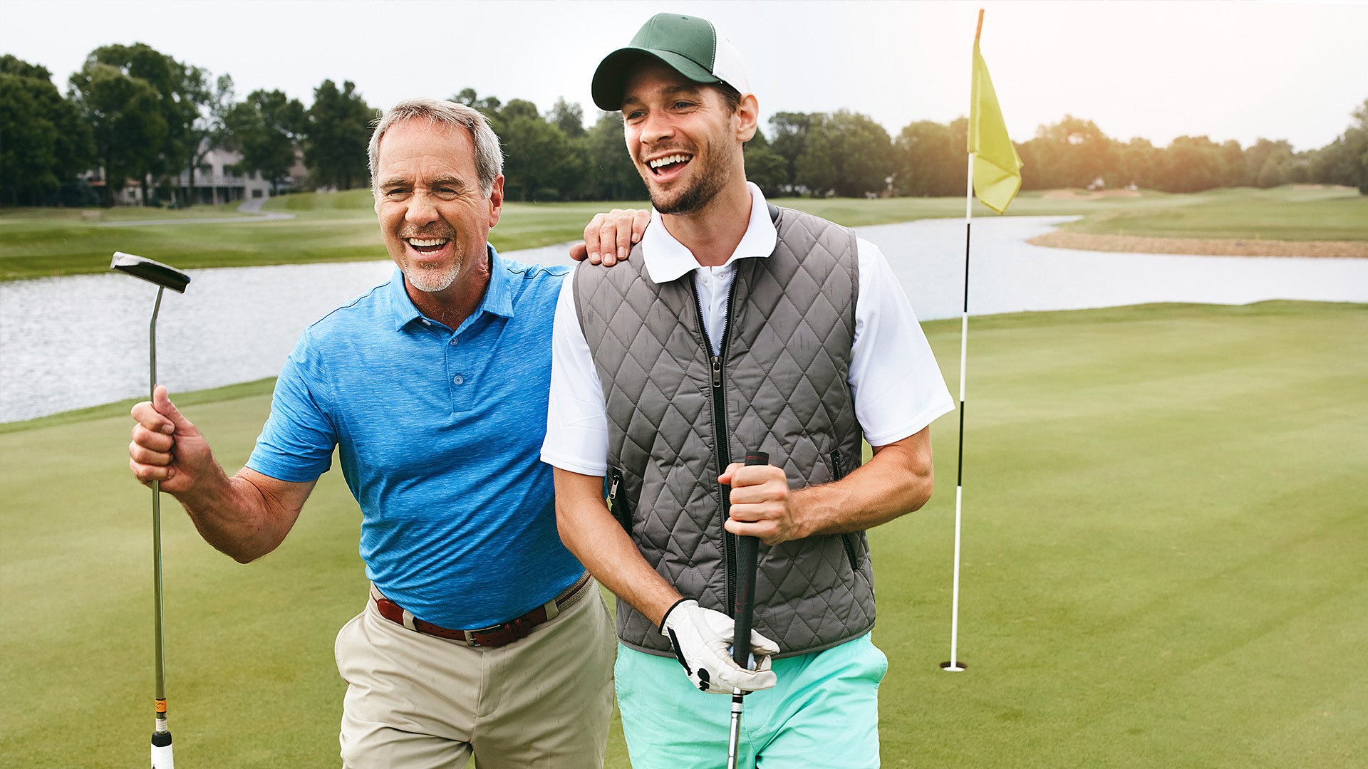 Men Golfing