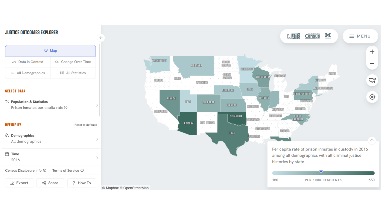 Justice Outcomes Explorer