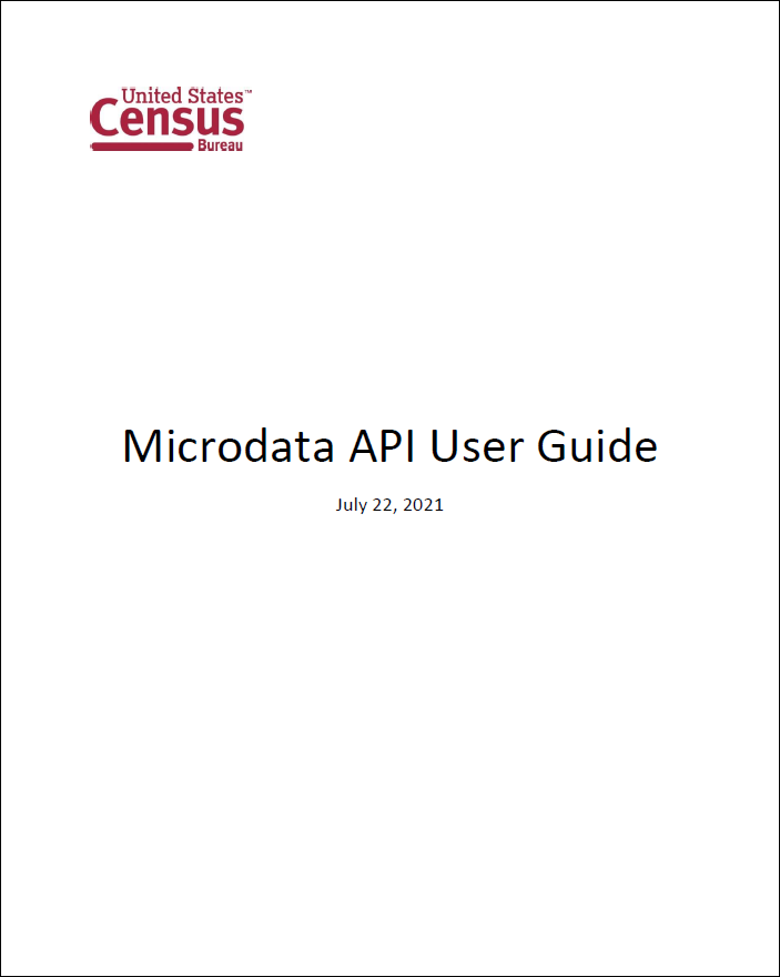 Microdata API User Guide