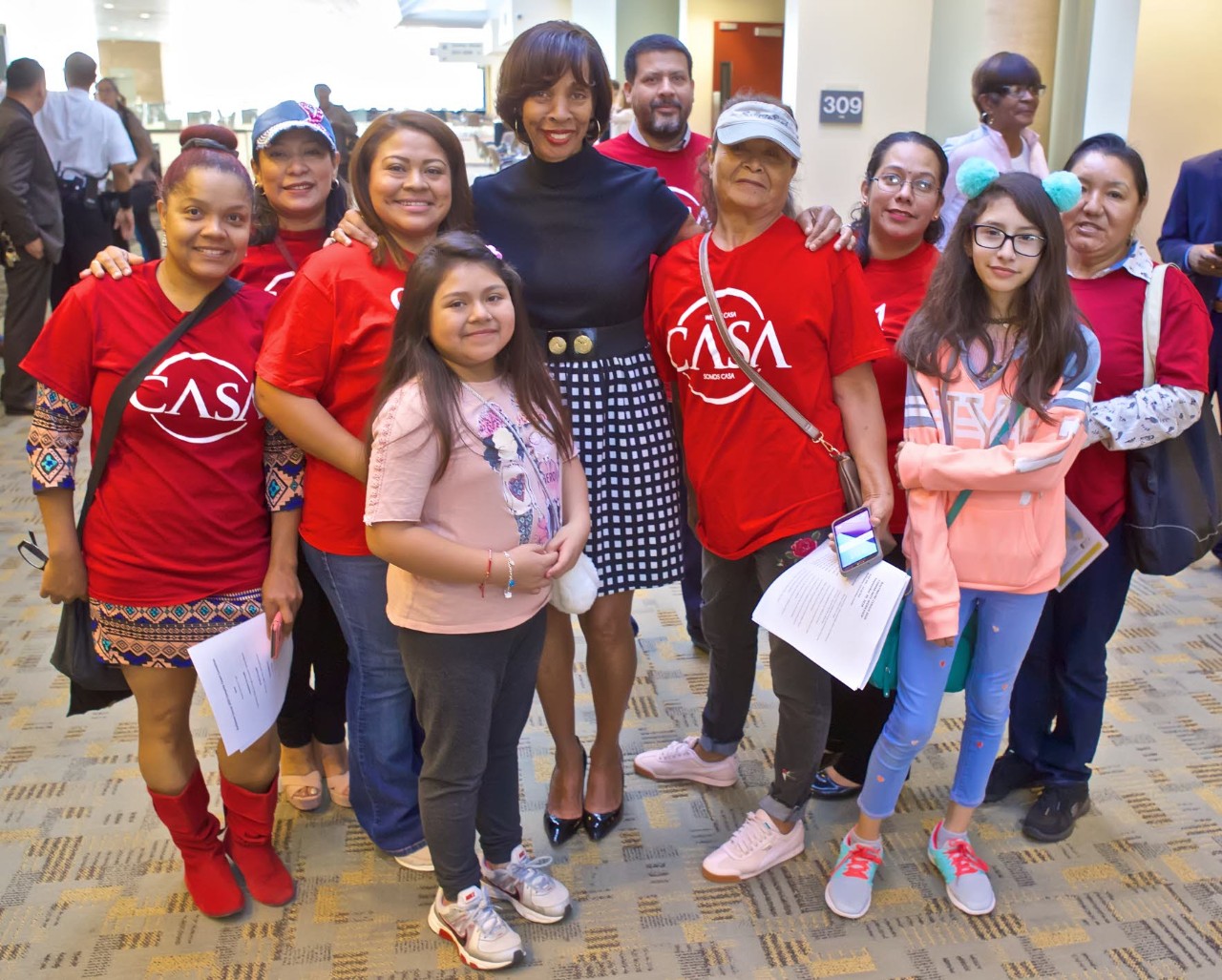 Baltimore Mayor Catherine E. Pugh with some of her constituents