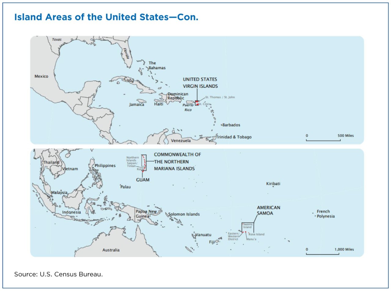 Island Areas of the United States - Con.
