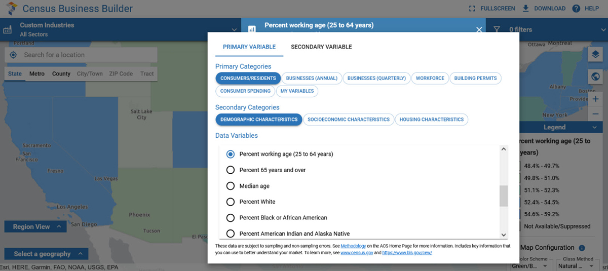 Figure 1: Census Business Builder Version 5.1