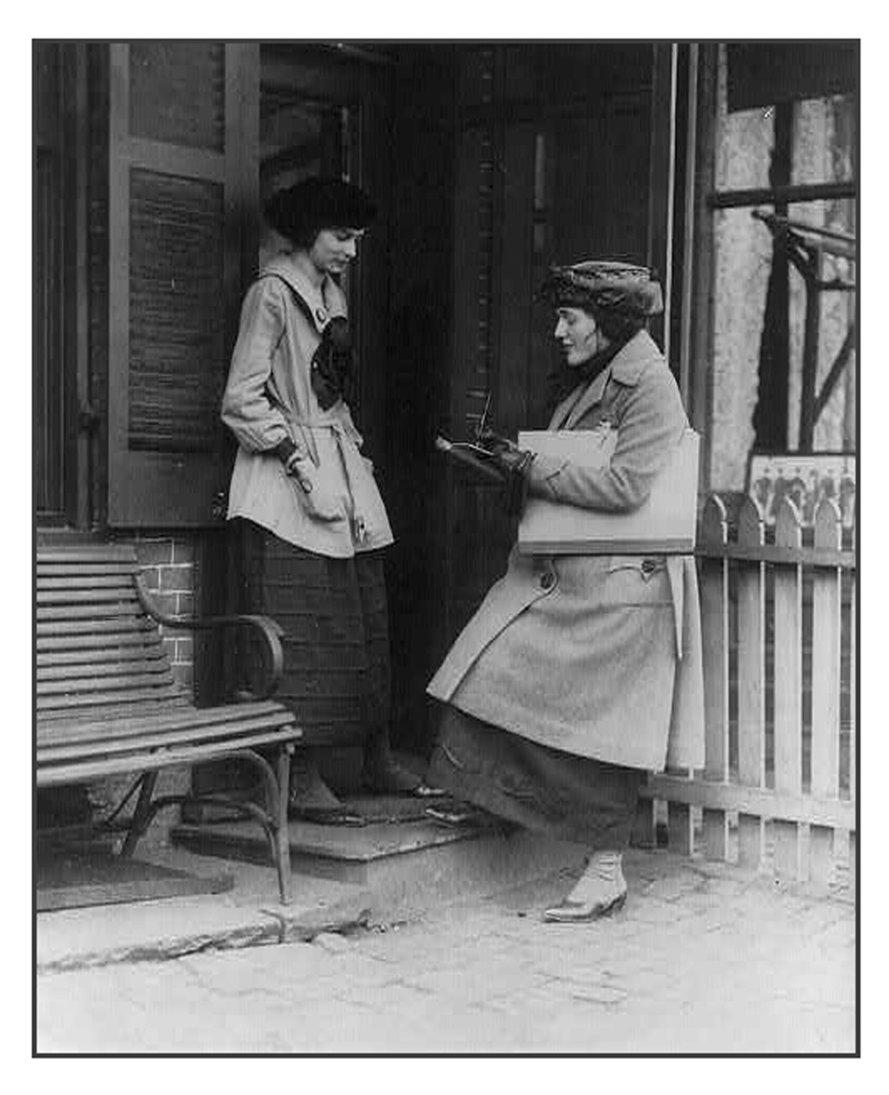 Enumerator Taking the Census, 1920