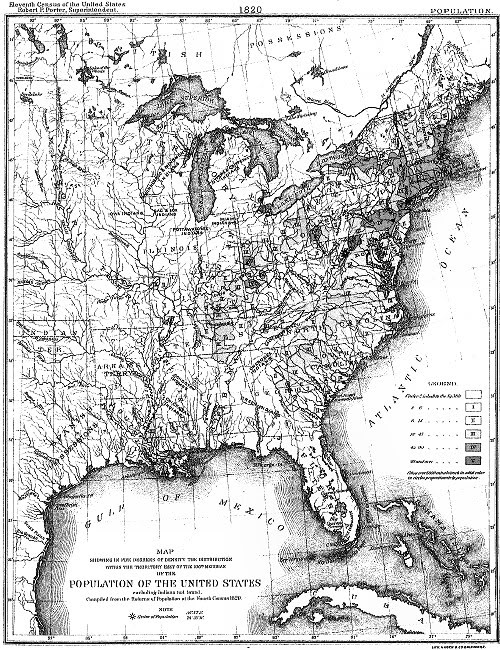 1820 Population Map