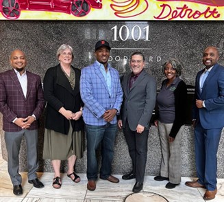 Meeting with representatives from the Detroit chapter of the National Business League